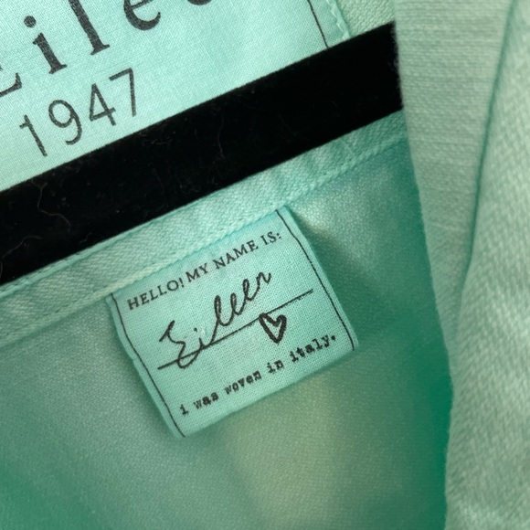 Frank & Eileen EILEEN Shirt Famous Denim Relaxed Button-Up Size XS Seafoam Green - Picture 5 of 11